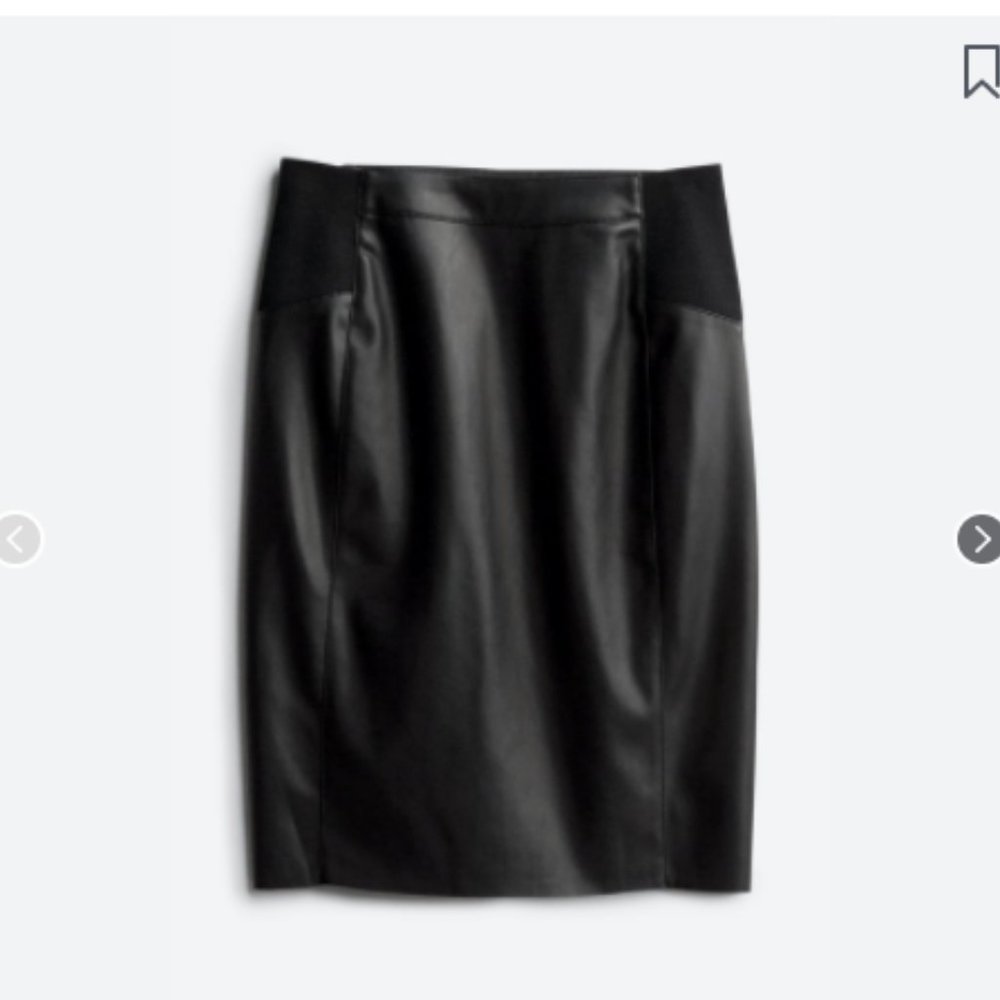 Vero Moda Faux Leather Pencil Skirt - Size S